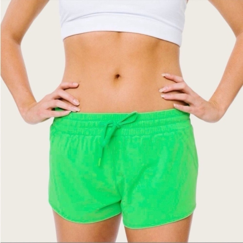 ZYIA Active Green Velocity Athletic Shorts- Size Medium